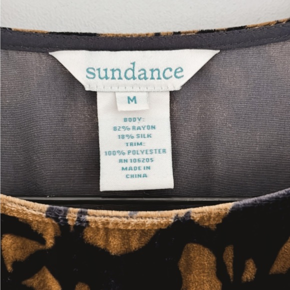 Sundance Roaming Dreams Horses Velvet Graphic Gold Black Women Medium Western - Picture 5 of 9